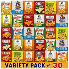 30 Count Variety Snack Pack – Individual Assorted Chips, Crackers & Rice Crisps – Veggie Straws, Cheez-It, Pirate's Booty, Funyuns & Quaker Snacks – Great for School, Office, Lunches, Travel & Care Packages