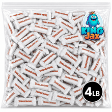 White Chocolate Bar with Honey and Almond Nougat Minis- 4 LB Bulk-Individually Wrapped