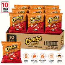 Cheetos Crunchy Cheese Flavored Snacks – 10 Bags per Box – 1 oz Each