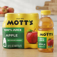Mott’s 100% Apple Juice Bottles – 8 fl oz, 6 Pack