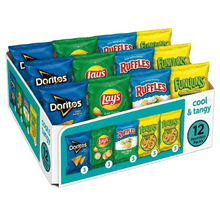 12 Pack Cool & Tangy Chips Variety Pack – Assorted Zesty Snack Bags, Individually Wrapped Crunchy Chips, Great for Lunchboxes, Parties, Office Snacks & On-the-Go Snacking
