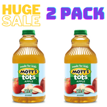 (2 PACK) Mott's for Tots Apple Juice, 64 fl oz, Bottle