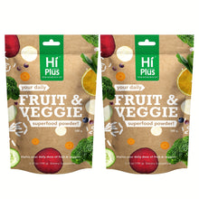 HiPlus Fruit & Vegetable Multivitamin Powder - Whole Food Supplement with 40+ Superfood Extracts with Aloe Vera, Berry, Carrot... -Immunity & Energy Support, Daily Nutritional Supplement for Men & Women.2 Sachets, 1 Sachet - Local Warehouse