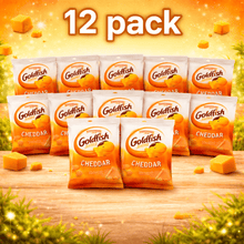 12 Pack Pepperidge Farm Goldfish Cheddar Crackers 1.25 oz – Baked Cheese Crackers, Crunchy Cheddar Flavor, Fun Fish Shape Snacks, Bulk Snack Box, Family Treats