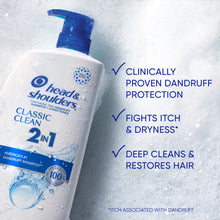 Head & Shoulders Classic Clean 2-in-1 Shampoo — Complimentary Gift with $33+ Orders; If the Gift Is Out of Stock or Its Price Rises, Order Cancelled with Full Refund Before Shipment