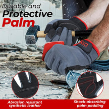 HANDLANDY Work Gloves for Men & Women, Touch Screen — Complimentary Gift with $49+ Orders; If the Gift Is Out of Stock or Its Price Rises, Order Cancelled with Full Refund Before Shipment