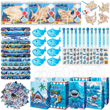 Vanblue 134 Pcs Shark Party Favors Birthday Decorations Supplies for Kids — Complimentary Gift with $33+ Orders; If the Gift Is Out of Stock or Its Price Rises, Order Cancelled with Full Refund Before Shipment