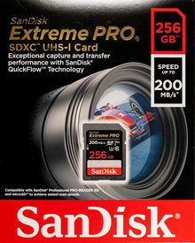 SanDisk Extreme PRO SD UHS-I Card 256GB (SDSDXXD-256G-GN4IN) — Complimentary Gift with $95+ Orders; If the Gift Is Out of Stock or Its Price Rises, Order Cancelled with Full Refund Before Shipment