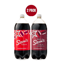 Sam's Cola & Cherry Cola Soda Pop, 2 Liter Bottles, 67.6 fl oz (2 Pack Bundle)