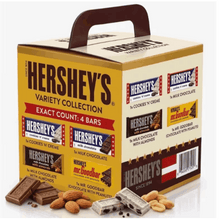 Hershey’s Variety Collection, 4-Bar Assortment – Milk Chocolate, Milk Chocolate with Almonds, Cookies ’n’ Creme & Mr. Goodbar