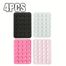 4-Pack Silicone Suction Cup Phone Holders, Multi-Color Options, Suitable for Smartphones, Non-Slip Adhesive Grip, Supports Hands-Free Viewing, Video Calls, Gaming, Car Dashboard And Bedside Use, Portable Phone Stand, Multifunctional Suction Cup