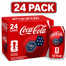 COCA-COLA Soda Pop Cans, 12 fl oz, 24 Pack – Classic Coca-Cola Soft Drink, Refreshing Carbonated Beverage for Parties & Everyday Use