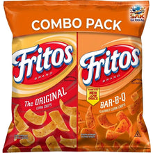 Fritos Corn Chips Variety Pack – Original & BBQ Flavor Crunchy Corn Snacks, Party Snack