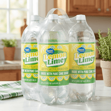 4 Pack Great Value Lemon Lime Soda Pop, 2 Liters Sweetener: Pure Cane Sugar