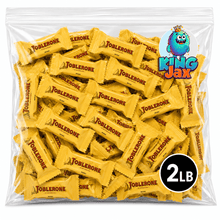 Swiss Milk Chocolate With Honey And Almond Nougat Toblerone Chocolate Bars-2LB-Individually Wrapped
