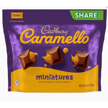 Caramello Miniatures Milk Chocolate Caramel Candy, Share pack 8 oz