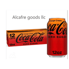 Coca-Cola Zero Sugar Orange Cream Soda Pop, 12 fl oz, 12 Pack Cans