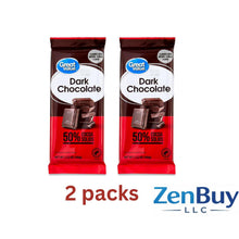 2 pack Dark Chocolate Bar, 3.52 oz – Rich, Smooth & Intense Cocoa Flavor Chocolate, Premium Quality Chocolate Candy Bar, Perfect for Snacking, Baking, and Gifting