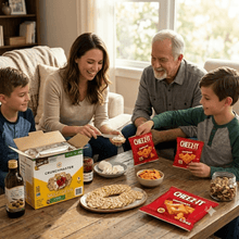 Crunchmaster 5 Seed Multi-Grain Crackers + Cheez-It Original Baked Snack Crackers Bundle | Healthy Grain Crackers & Cheese Snacks | Family Value Snack Pack