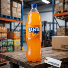 1.25 Liter Bottle of Fanta Orange Soda Pop