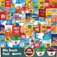 50 Pack Ultimate Snack Variety Box - Sweet & Salty College Care Package, Office Breakroom Snacks, School Lunches - Chips, Crackers, Candy, Fruit Snacks, Nuts & Crackers