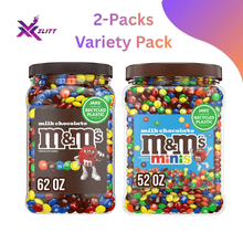 M&M'S Variety Pack Milk Chocolate Candy, 62 oz. Minis, 52 oz.