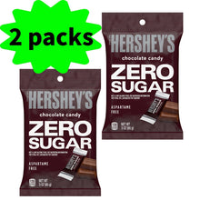 2 Packs Hershey'S Zero Sugar Chocolate Candy, Bag 3 Oz