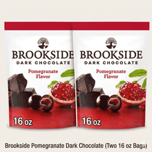Dark Chocolate and Pomegranate Flavored Snacking Chocolate Bites, Rich Cocoa with Tart Fruit Notes, Smooth Melt Texture, Resealable Bulk Pack, 32 oz