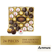 Ferrero Collection Gourmet Chocolate Gift Box, 24 Count Assorted Chocolates, 9.1 oz – Premium Dark, Milk & Coconut Chocolate Candy, Luxury Gift Box for Holidays, Parties & Special Occasions