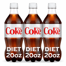 Diet Coke Soda Pop Bottle, 20 fl oz (3 Pack)