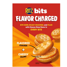 RITZ Fresh Stacks Roasted Garlic Crackers, Travel Snacks, 11.8 oz (8 Multi Snack Packs) + RITZ Toasted Chips Veggie Crackers, Party Snacks, 8.1 oz