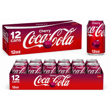 (Pack of 2) Coca-Cola Cherry Soda Pop 24 Cans.