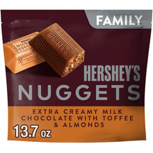 Hershey's Nuggets Milk Chocolate, Toffee and Almonds Candy, Family Pack, 13.7 oz