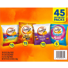 Goldfish Crackers Sweet & Savory Variety Pack Box, Single-Serve Snack Packs, 45 ct.
