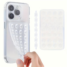 1pc, Phone Holder - Features a Double-sided Design with 28 Small Round Suction Cups. Can Adhere to Flat Surfaces Such as Mirrors, Smooth Walls, Tiles, and Glass Surfaces. Suitable for Smartphones, Ideal for Selfies, Video Creation, and Video Viewing.