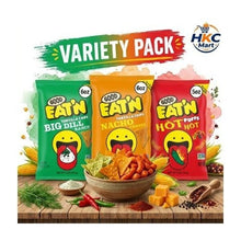 Good Eat’n Snack Chips 3 Variety Pack – Nacho Cheeze Tortilla Chips, Big Dill Ranch Tortilla Chips & Hot Hot Puffs Spicy Corn Snacks Assortment, Net Weight 17 oz