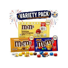 M&M’s Chocolate Candy 3 Variety Pack – Honey Roasted Nut, White Chocolate Lemon Meringue Pie & Caramel Milk Chocolate-Net Weight 9.32 oz