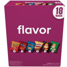Lay’s Frito-Lay Flavor Mix Variety Pack Snack Chips, 19 Count, Assorted Single-Serve Chip Bags for School, Office and Everyday Snacking