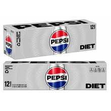 (Pack of 2) Diet Pepsi Cola Soda Pop, 12 fl oz, 24 Pack Cans.