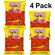 “Chester’s Flamin’ Hot Fries Corn Snacks 4 Pack, 3.125 oz Bags – Spicy Crunchy Snack Chips, Bold Flavor, Party & On-the-Go Snack”