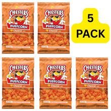 5 PACK Chester's Puffcorn Cheese Puffed Corn Snacks
