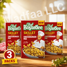 Cheeseburger Mac Skillet Meal, Macaroni Pasta with Cheeseburger Style Flavor Combination, Convenient Shelf Stable Pantry Meal Selection, Preparation Food Option, 5.30 oz Each, 3 Pack Bundle, Chef, Boyardee