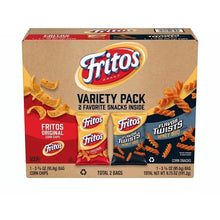 Fritos Corn Snacks Variety Pack, Original & Honey BBQ, 2 Pack