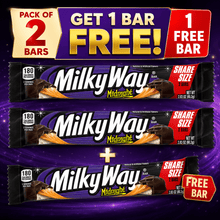 Milky Way Midnight Chocolate Candy Bundle – Buy 2 Get 1 FREE | Share Size 2.80oz Bars
