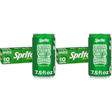 Sprite Lemon-Lime Caffeine Free Soda Soft Drink Fridge Pack Mini Cans, 7.5 fl oz, (Pack of 20)