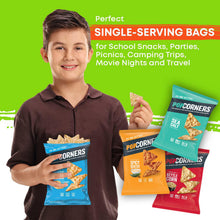 PopCornners Snacks Gluten Free Chips 5 Flavor Variety Pack Individual Snack Bags in Sea Salt, White Cheddar, Sweet & Salty, Cinnamon Crunch and Spicy Queso Flavors