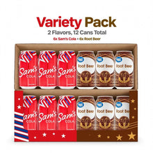Variety pack Sam's Cola Soda Pop & Great Value Root Beer 12-Pack (6 Each)