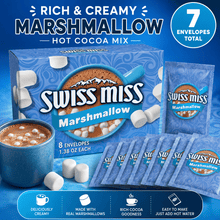 Marshmallow Hot Cocoa Mix, 7 Individual Envelopes, Rich & Creamy Instant Hot Chocolate Packets, Single-Serve Drink Mix, Easy to Prepare