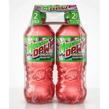 2-Pack Mountain Dew Soda Dragon Fruit 20 fl oz Bottle