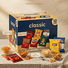 Classic Mix Variety Pack Chips, 12 Packs Total, Assorted Potato Chips, Corn Chips, Cheese Snacks and Tortilla Chips for Lunches and On-the-Go